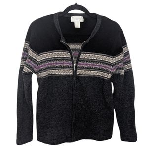 Rosanna 100% Lambswool Zip Jacket – Size L 🧶❄️